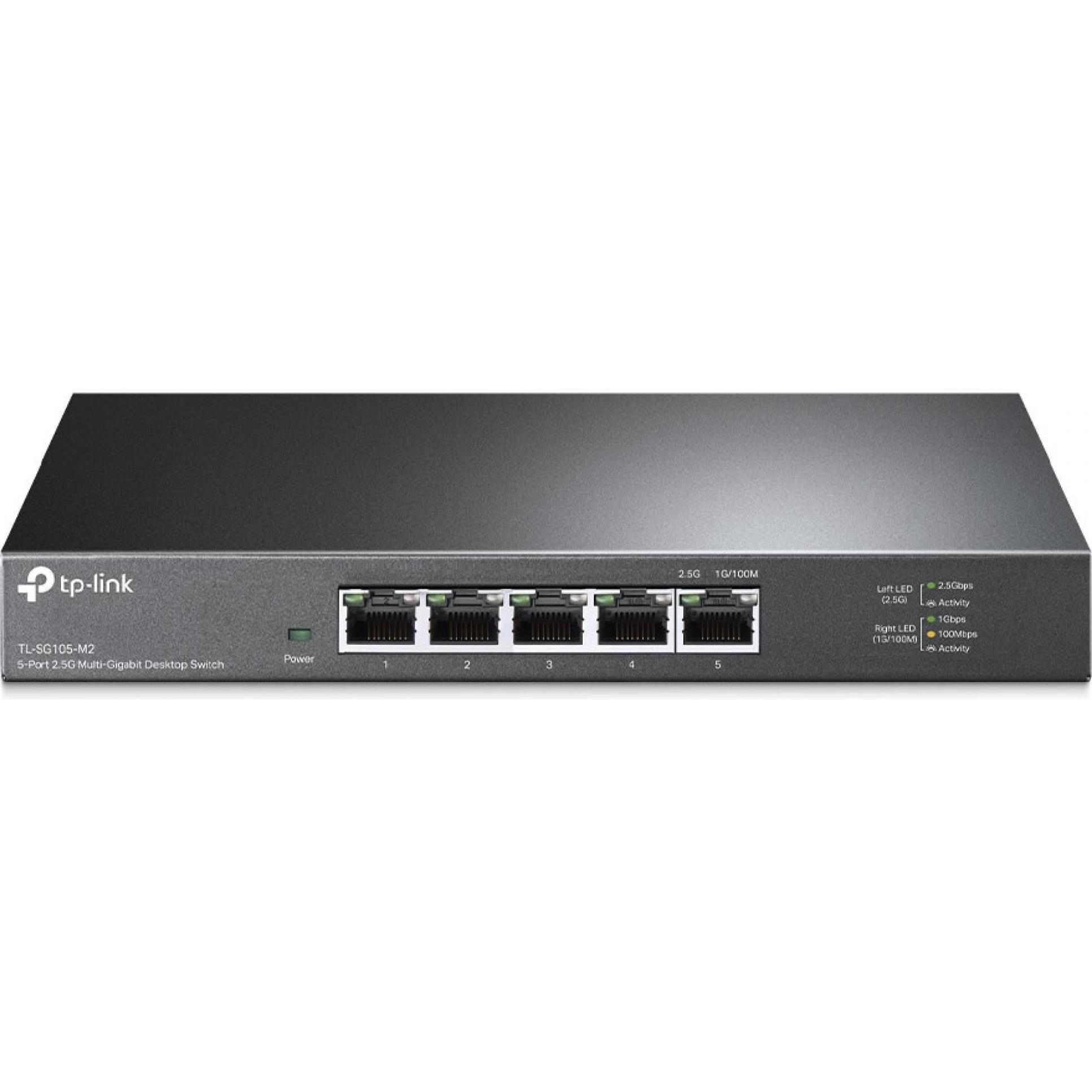 Thumbnail - TP-Link TL-SG105-M2 (5 Ports), Netzwerk Switch, Schwarz