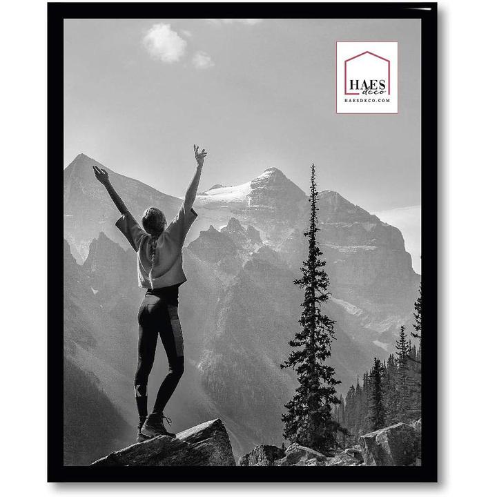 Actual product image Haes Deco Deco Kunststoff-Fotorahmen 20x25 cm EF12B Easy Frame Schwarz (20 x 25 cm)