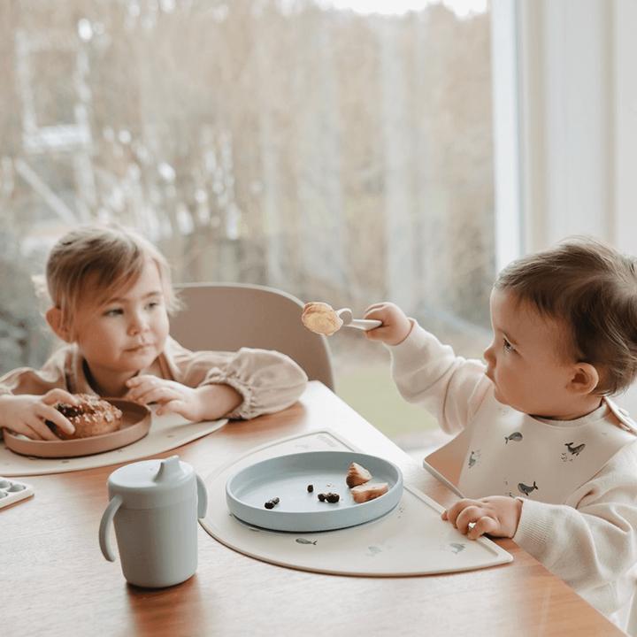 Actual product image Mushie Cloud training mug