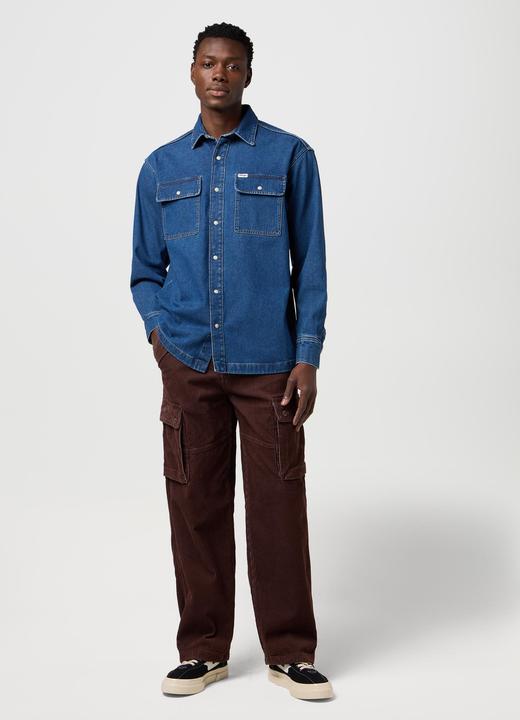 Immagine prodotto Wrangler Overhemd, Retro Blue., XXL (XXL)