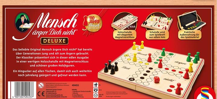 Image du produit Schmidt Spiele L'homme ne s'embête pas Deluxe (f) (Allemand)