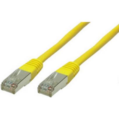 Shiverpeaks BASIC-S Patchkabel, Kat. 5e, F/UTP, 15,00 m gelb RJ45 Stecker (F/UTP, CAT5e, 15 m), Netzwerkkabel