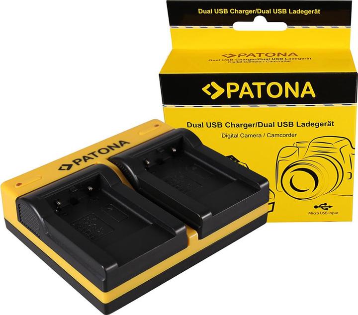 Actual product image Patona Dual charger for Kodak Olympus Li-40B Klic 7006 Olympus Li-40B Olympus Li-40B incl. Micro-US (Camera battery charger)