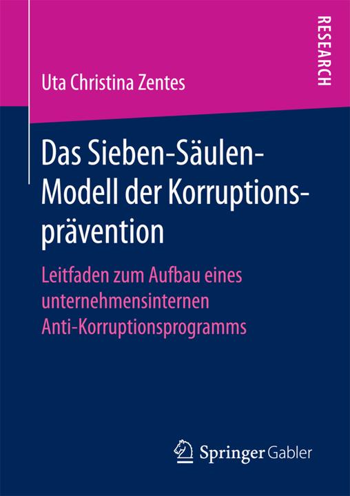 Produktbild Das Sieben-Säulen-Modell der Korruptionsprävention (Deutsch, Uta Christina Zentes, 2017)