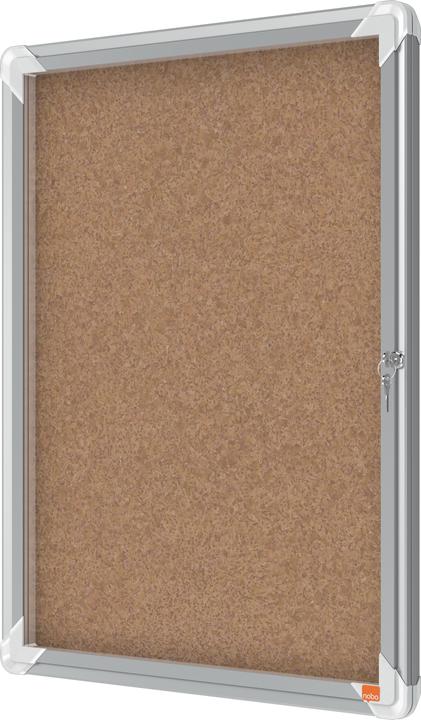 Actual product image Nobo Lockable Notice Board Premium Plus Indoor Cork (Bulletin board, 21 x 30 cm)