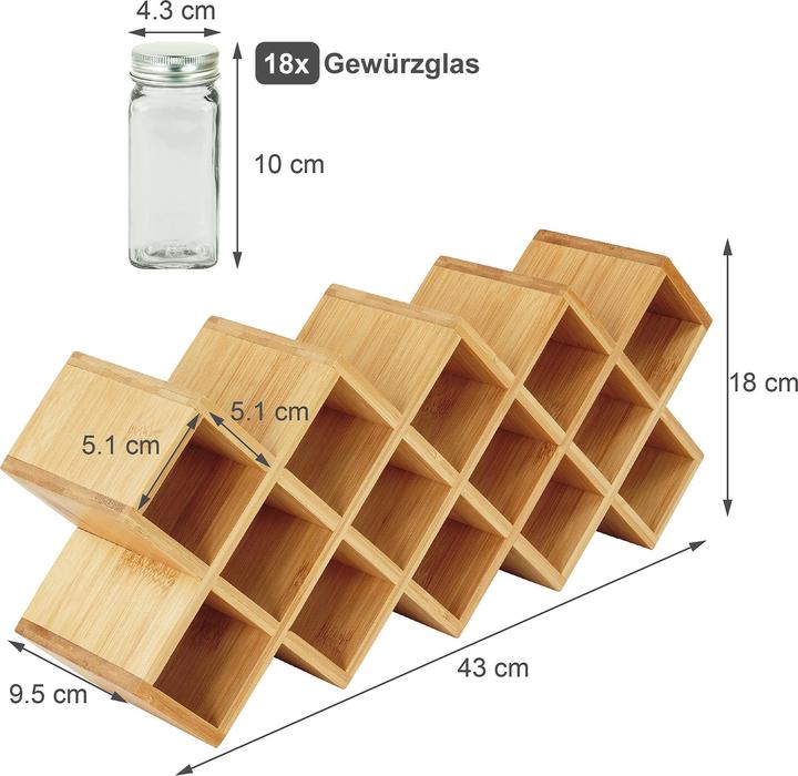 Actual product image Relaxdays Spice rack