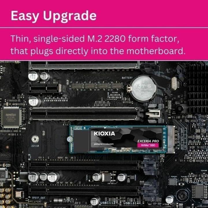 Actual product image Kioxia Exceria Pro (2000 GB, M.2 2280)