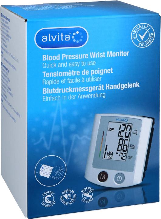 Actual product image Alvita Blutdruckmessgerät Handgelenk, 1 St (Blood pressure monitor wrist)