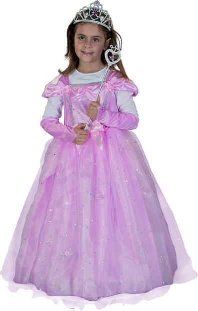 Produktbild MICA Festival Kostüm - Rosafarbene Prinzessin - für Kinder - 2-teilig - verschiedene Grössen 110/116 (110, 116)