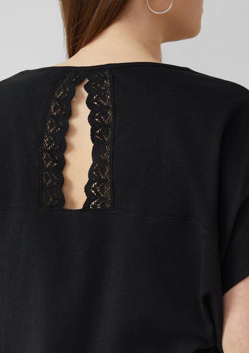 Produktbild s.Oliver Baumwollshirt mit Spitzeneinsatz (44)