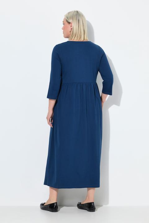 Produktbild Ulla Popken Jerseykleid, A-Linie, Carré-Ausschnitt, 3/4-Arm (42, 44)