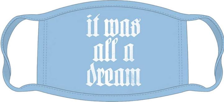 Actual product image Biggie Smalls Unisex Adult All A Dream Face Mask (1 x)