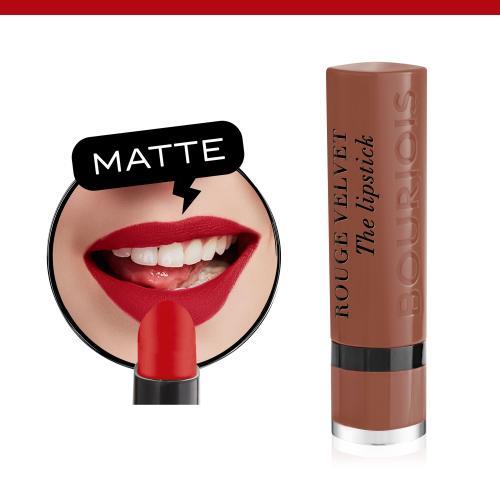 Actual product image Bourjois Rouge Velvet The Lipstick (22 Moka-Dero)