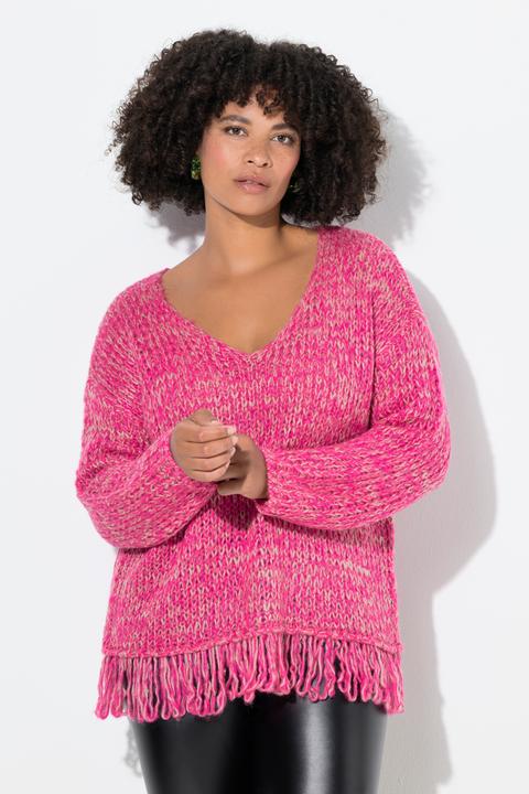 Produktbild Angel of Style Pullover, Loose Fit, Fransen am Saum (54)