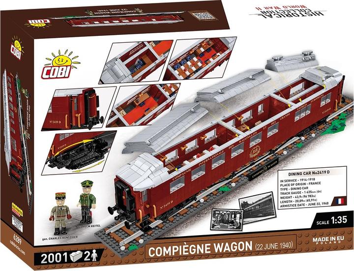 Actual product image Cobi Compiègne Wagon 1940 / 2030 pcs