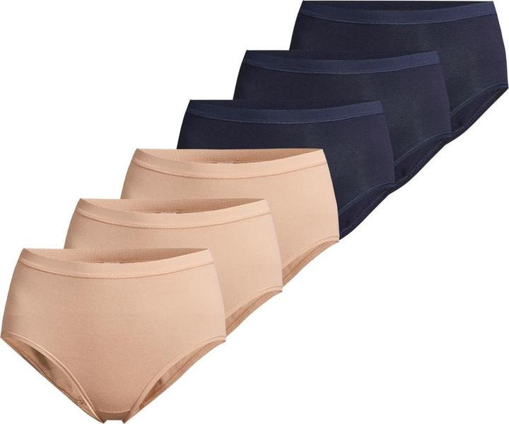 Beige, dunkelblau