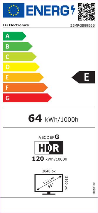 Energie-Label LG "RGB *" (55", 4K)
