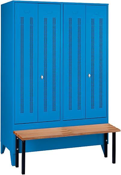 Actual product image Wolf Clothes locker with bench in front (120 cm, 185 cm)