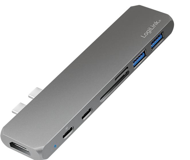 Produktbild LogiLink USB 3.2 (Gen 1) Docking Station (USB-C, 7 Ports)