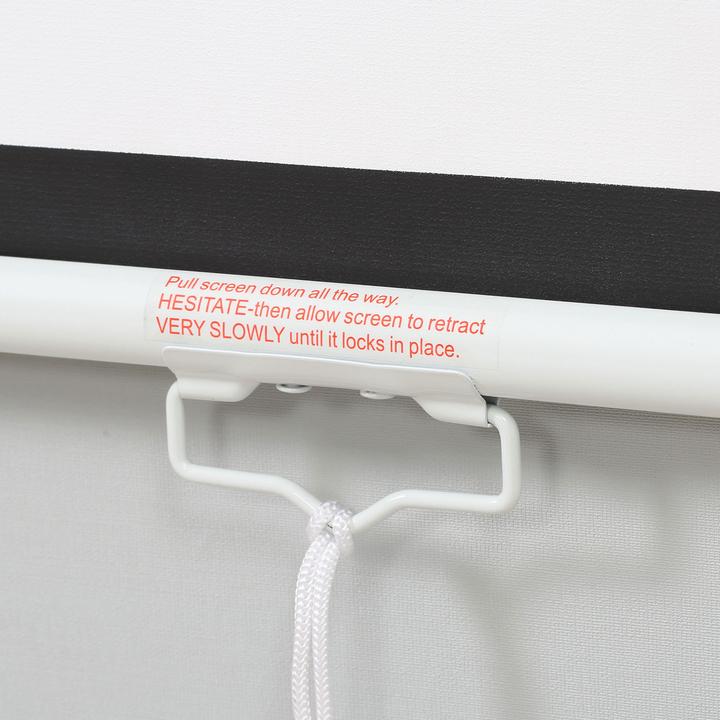 Produktbild Homcom Beamer Leinwand Kunststoff, Metall Weiss (116.54", 16:9, 4:3)