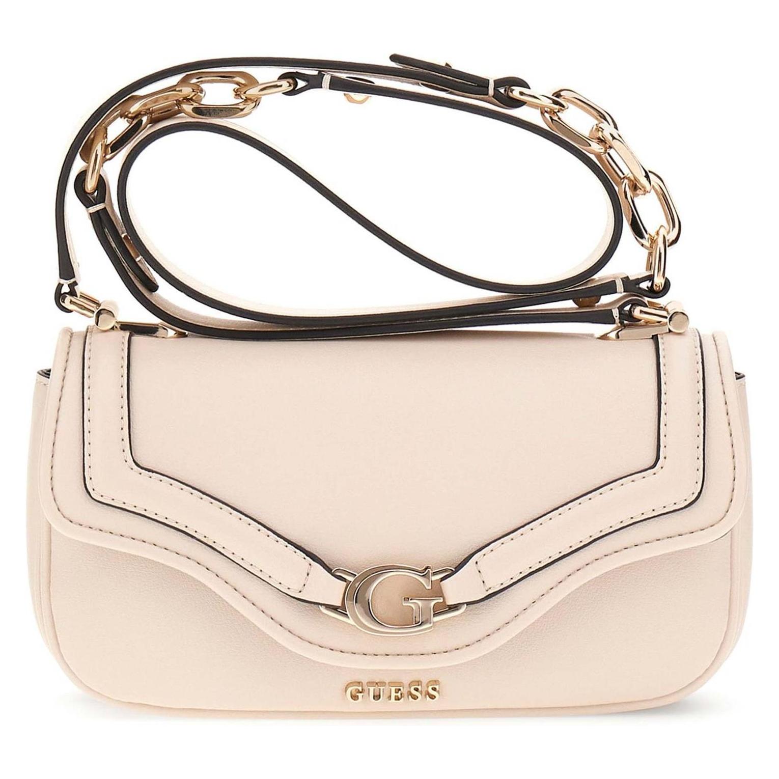 Guess, Damen, Handtasche, Dea Crossbody Flap Bag, Beige