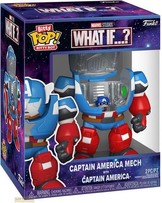Produktbild Funko BITTY POP Bots Marvel What If...? Captain America Mech