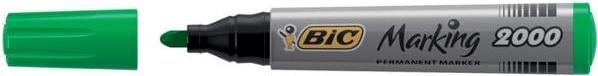 Productafbeelding Bic Markering 2000, Groen, Kogelpunt, Groen, Zilver, 1,7 mm, Karton, Stof, Glas, Metaal, Papier (Groen, Zilver, 1.70 mm, 12 x)