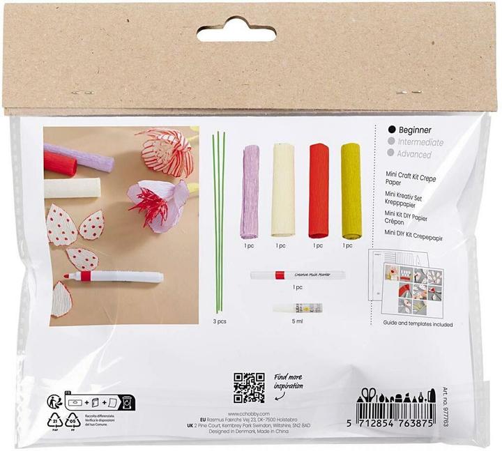 Produktbild Creativ Company Bastelset Blumen, Krepppaier Mini, Altersempfehlung ab
