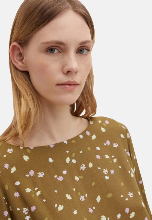 Immagine prodotto Tom Tailor Bluse Gemusterte Sommerbluse mit U-Boot Ausschnitt (36)