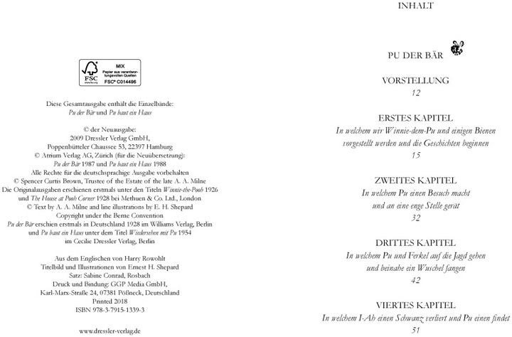 Produktbild Pu der Bär (Deutsch, Alan Alexander Milne, Harry Rowohlt, Ernest H. Shepard, 2009)