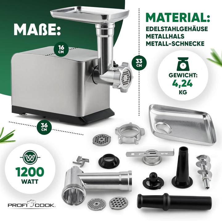 Actual product image Proficook Fleischwolf