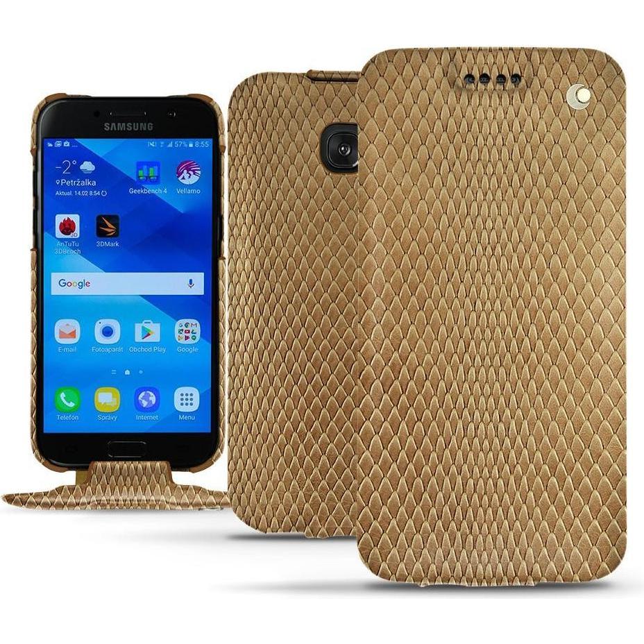 Thumbnail - Noreve Lederschutzhülle vertikal (Samsung Galaxy A3 (2017)), Smartphone Hülle, Beige