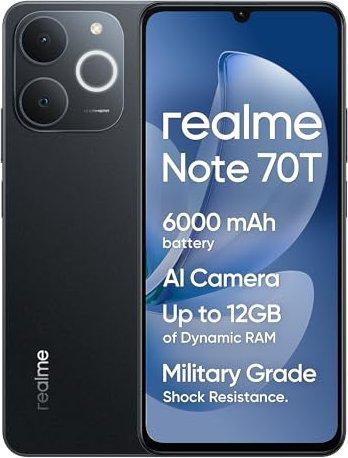 realme Note 70T Dual Sim 4GB RAM 128GB - Black (128 GB, Obsidian