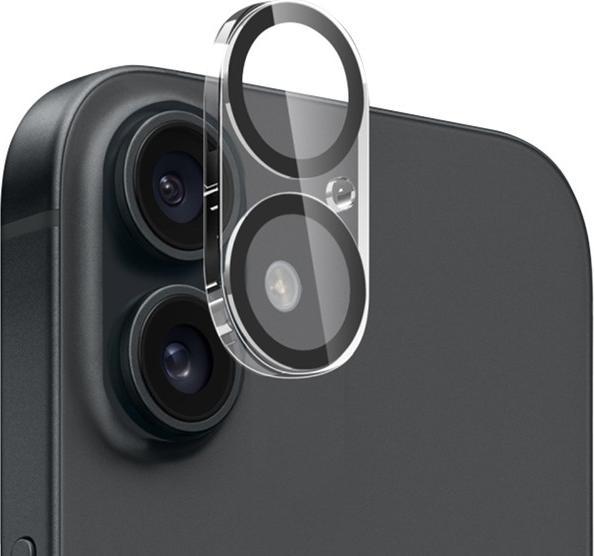 Immagine prodotto Crong Lens Shield - Vetro per la fotocamera e l'obiettivo dell'iPhone 16 / iPhone 16 Plus (1 pz., Apple iPhone 16, Apple iPhone 16 Plus)