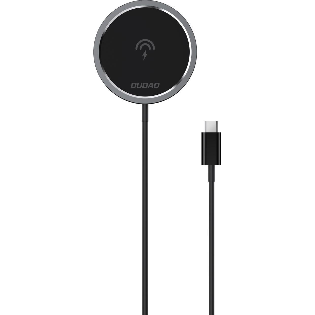 Dudao Nero Kit Caricatore Wireless Magnetico Qi Da 15W E Caricatore Ca Da 20W (Compatibile Con Magsafe) Bianco (15 W), Caricabatteria Senza Fili,