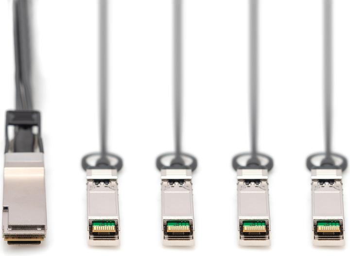 Produktbild Digitus 40G QSFP+ to 4XSFP+ Direct Attach Cable 2m (S/UTP, CAT6, 2 m)