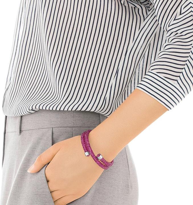 Image du produit Swarovski Crystaldust Double Bracelet-jonc rose (Métal)