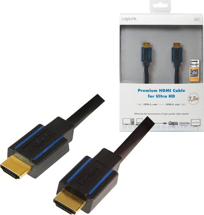 Produktbild LogiLink HDMI (Typ A) — HDMI (Typ A) (7.50 m)