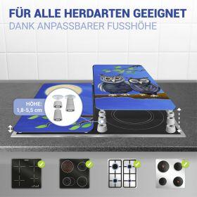 Actual product image Wenko Glass cover plate Universal Mod. Owl, set of 2 for all hob types