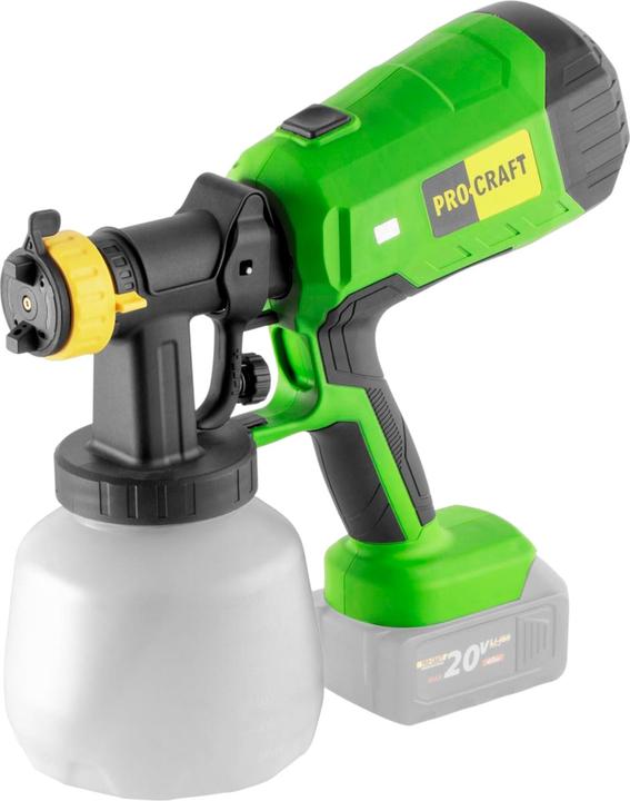 Produktbild Procraft PSE40bb Akku Farbspritzpistole 20 V + 1x Akku 2,0 Ah + Ladegerät