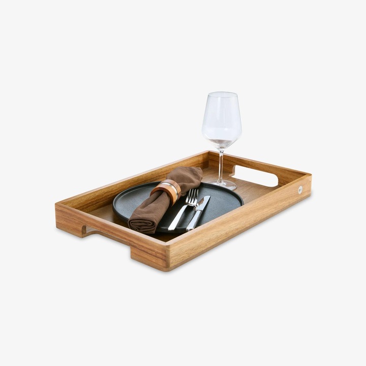 Immagine prodotto AdHoc Vassoio da portata Serve Slim, legno di acacia/legno di noce