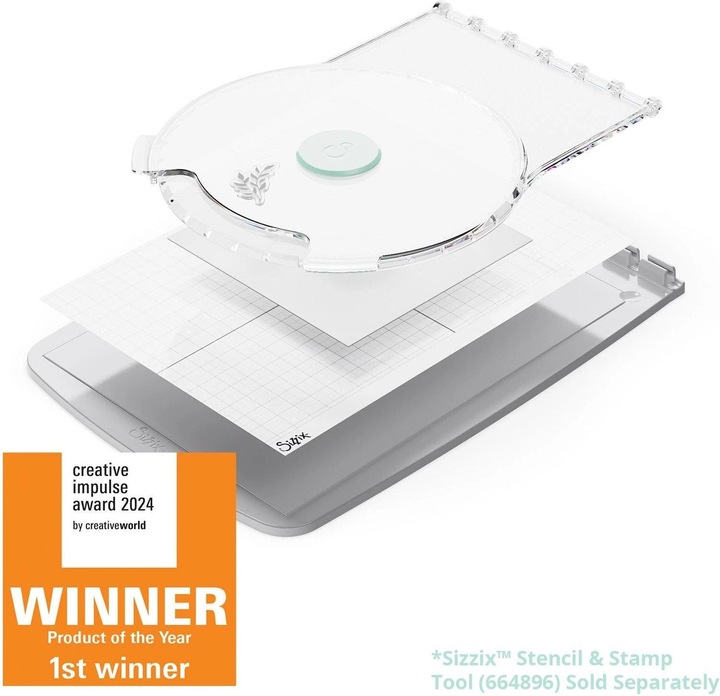 Sizzix Stencil & Stamp Tool Accessory - Stamp & Spin Tool