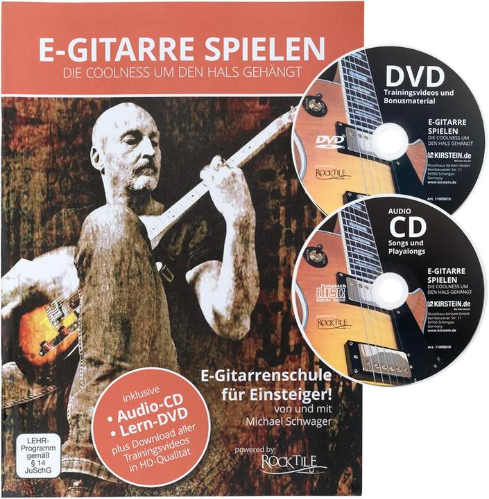 Image du produit Rocktile Pack complet pour débutants avec ampli, housse, accessoires et méthode d'apprentissage (Set de guitare électrique)