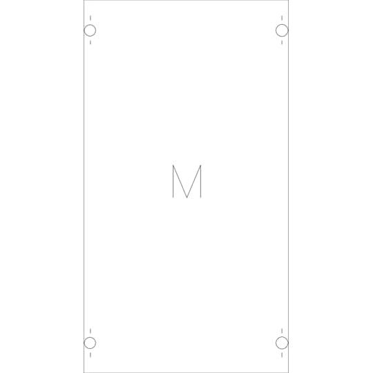Thumbnail - Striebel & John, Verteilerschrank Zubehör, STR 1M00A Verteilerfeld BH00 450x250mm mit Montageplatte