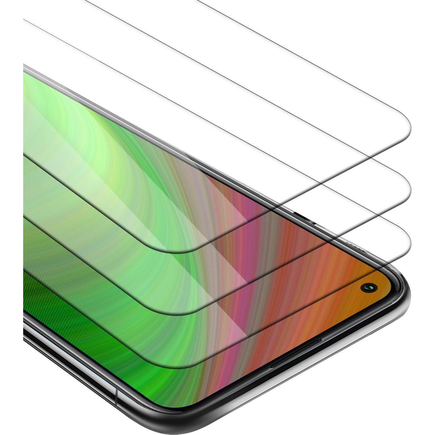 Cadorabo Displayschutzglas (3 Stück, Xiaomi Mi 10T, Xiaomi Mi 10T Pro), Smartphone Schutzfolie, Transparent