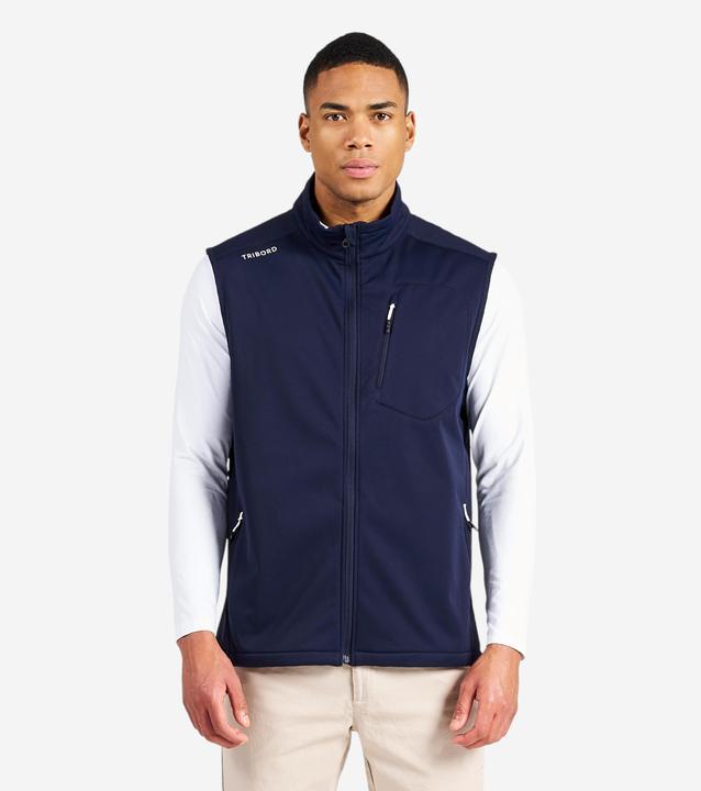 Actual product image Tribord Softshell waistcoat sailing men windproof 900 navy blue (S)