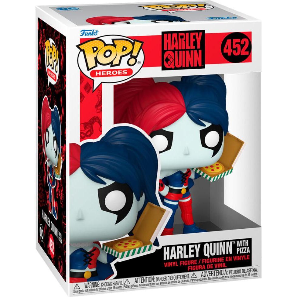 Thumbnail - Funko DC Comics: Harley Quinn Takeover POP! Heroes Vinyl Figur Harley with Pizza 9 cm