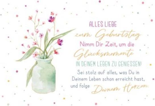 Goldbek Blumenstrauss in Vase (1 Stk.)