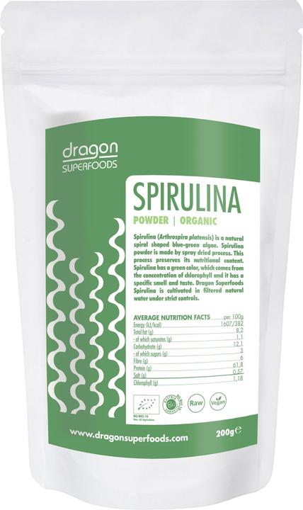 Actual product image Dragon Superfoods Spirulina powder (1 Piece, Powder, 200 g)