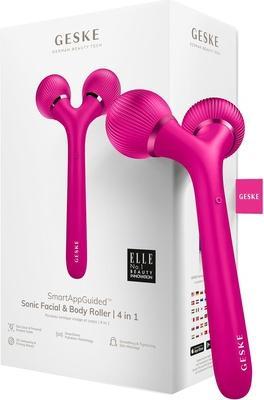 Produktbild Konjac Sponge Roller soniczy do twarzy i ciała 4w1 Geske z Aplikacją (magenta)